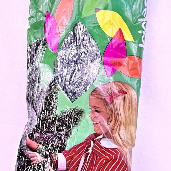 VTG Christmas Tree Silver Tinsel 1100 Icicles Doubl-Glo 18" Long New Open Wrap - Picture 5 of 13